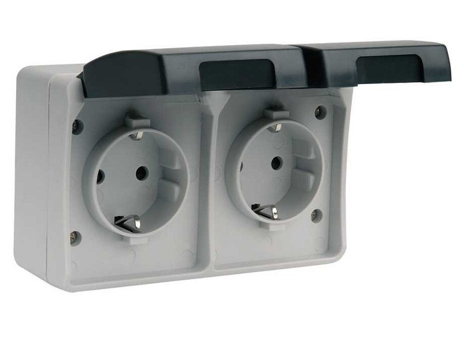 MS535401 2u BASES ENCHUFE ESTANCAS ATLANTIS SIMON
