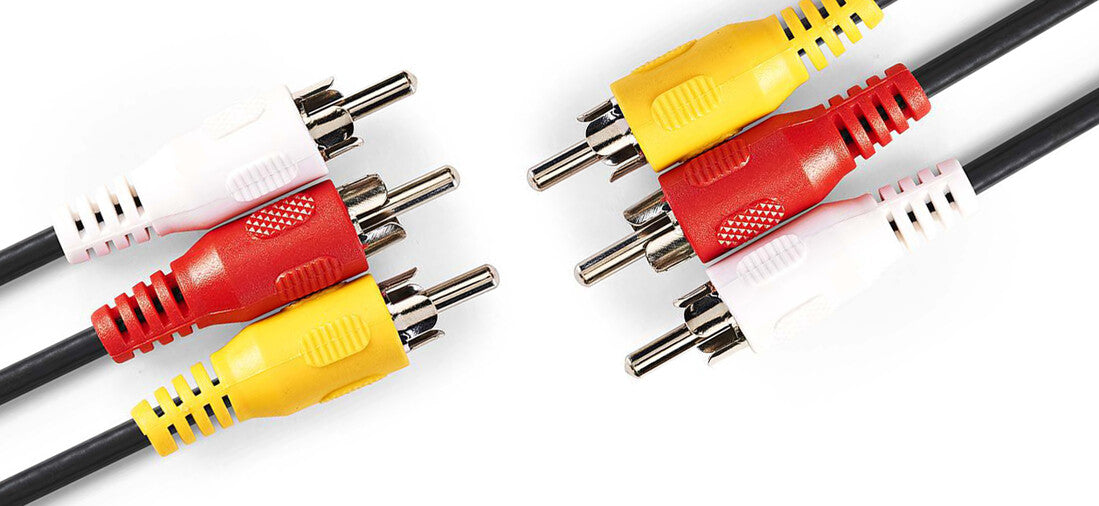 CVGP24300BK20 2m CABLE VIDEO 3 RCA Macho a 3 RCA macho NEDIS