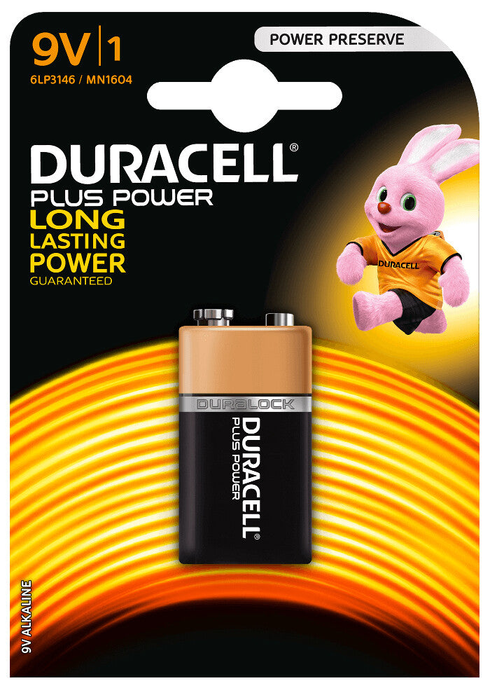 PILA ALCALINA 6LR61 9V DURACELL PLUS