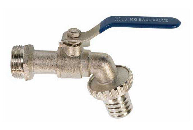VALV. MAN. INOX. TOMA MANGUERA 3/4.