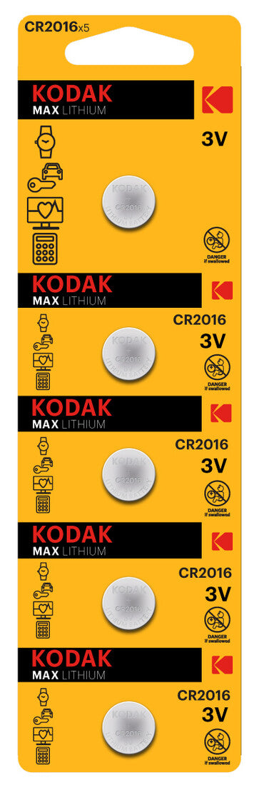 30411555 BL 5u PILA BOTON MAX KODAK CR2016 3V | Suministros Figmar