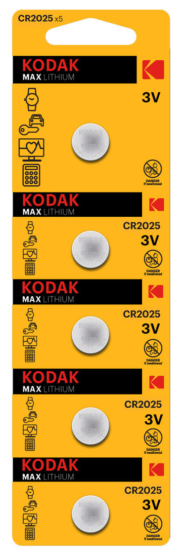 30411562 BL 5u PILA BOTON MAX KODAK CR2025 3V | Suministros Figmar