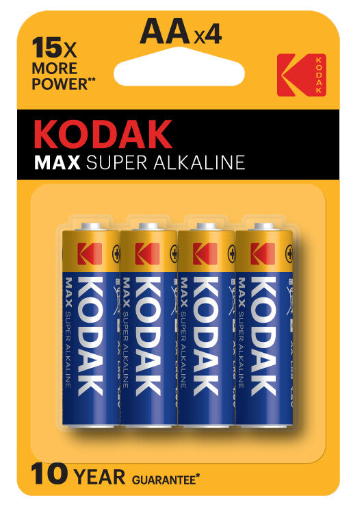 30952867 BL 4u PILA ALKALINA MAX KODAK AA LR6 1.5V | Suministros Figmar