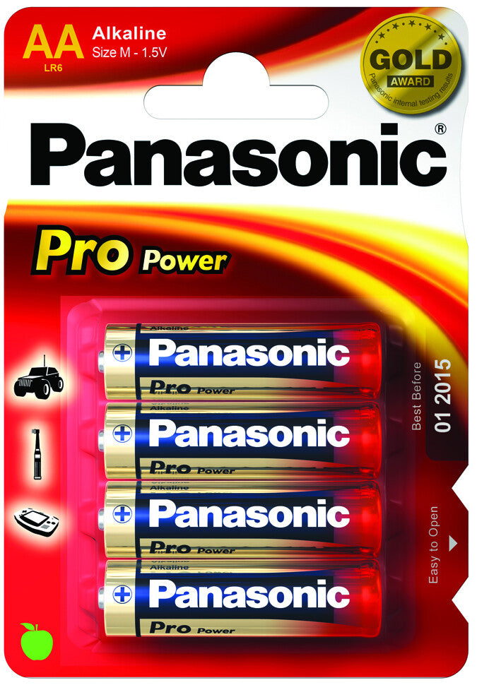 4 x PILA ALCALINA LR06 AA PANASONIC PRO POWER 1.5V