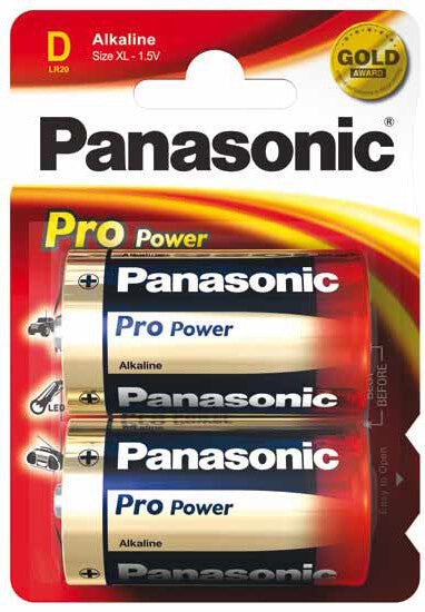 2 x PILA ALCALINA LR20 D PANASONIC PRO POWER 1.5V | Suministros Figmar