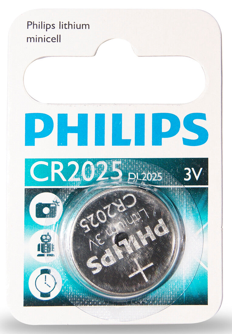 BL 1ud PILA CR2025 3V LITHIUM PHILIPS | Suministros Figmar