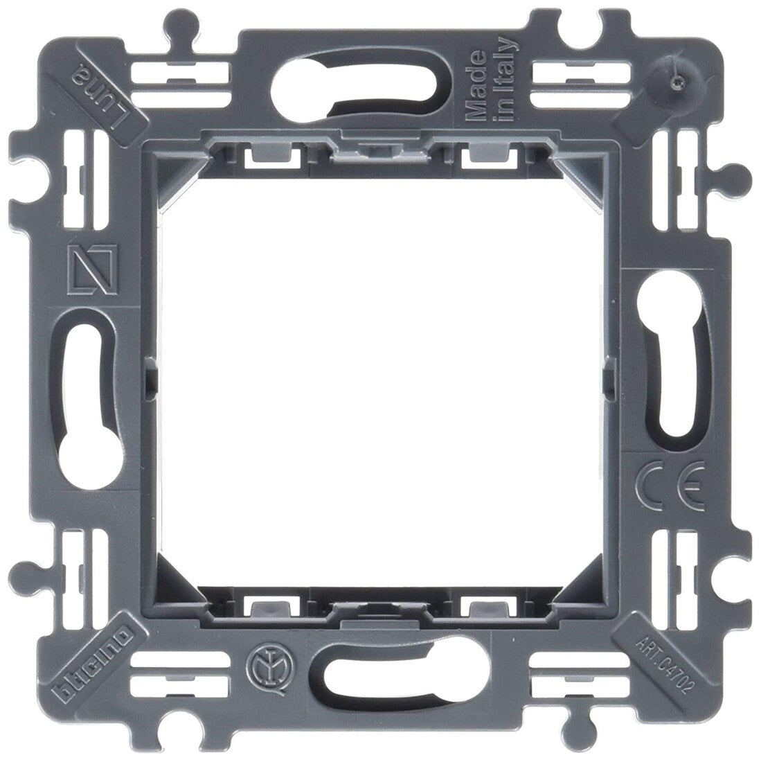 C4702 SOPORTE 2 MODULOS CON TORNILLOS LUNA