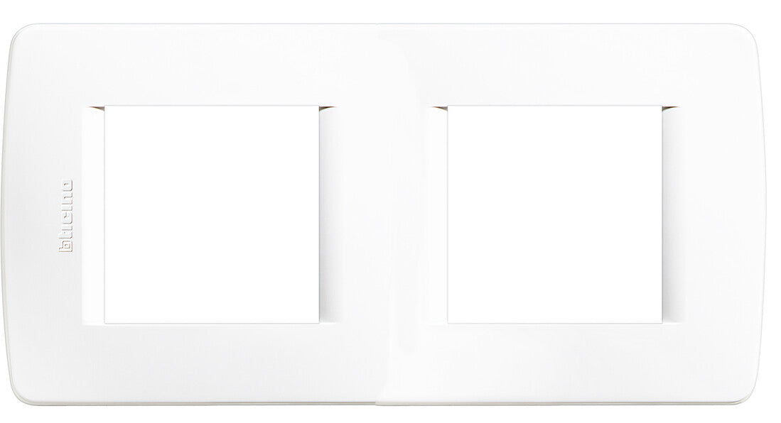 C4802/2BN PLACA PARA CAJA 4 MODULOS BLANCO LUNA | Suministros Figmar