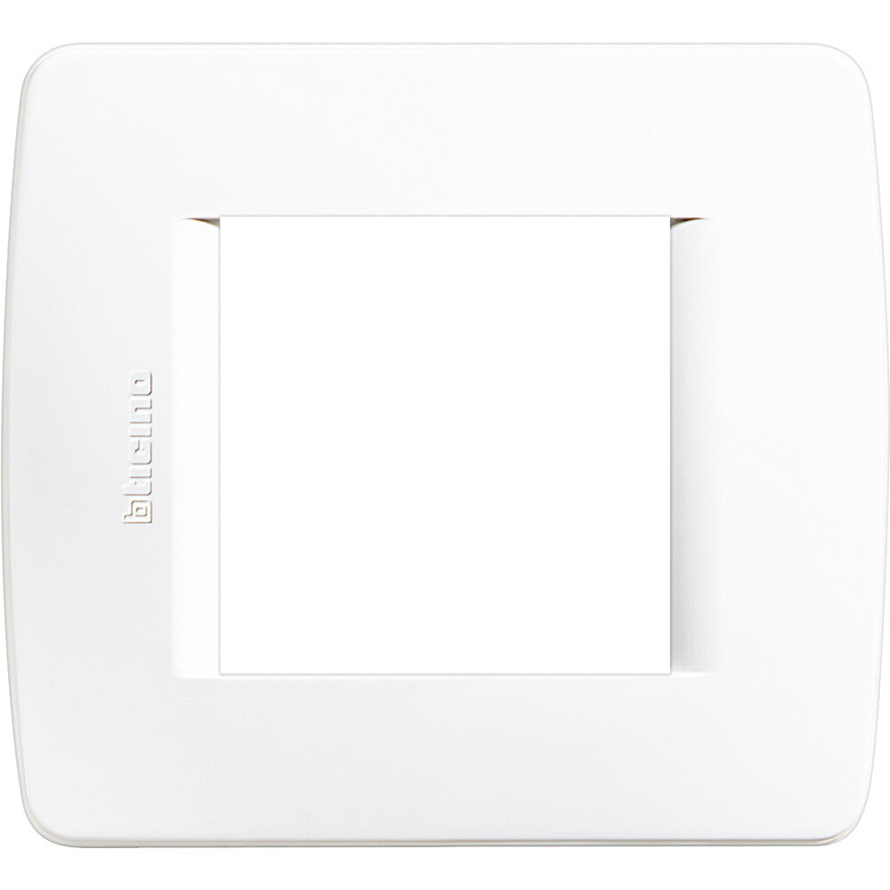 C4802BN PLACA PARA CAJA 2 MODULOS BLANCO LUNA | Suministros Figmar