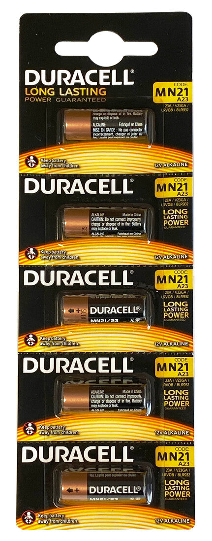 MN21 5ud  PILA ALCALINA DURACELL PARA MANDOS 12V