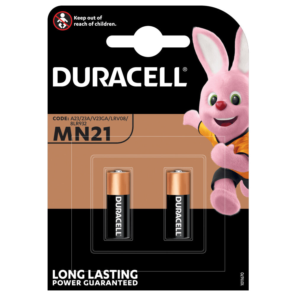 MN21 - 2 x PILA ALCALINA DURACELL MANDOS 12V