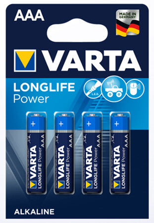 4903 BL 4ud PILA ALCALINA LR03 AAA VARTA LONGLIFE