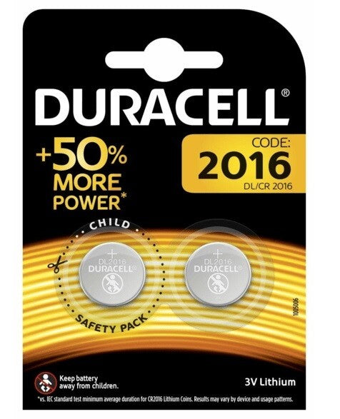 CR2016 BL 2ud PILA BOTON LITIO 3V DURACELL