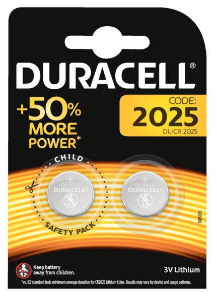 CR2025 BL 2ud PILA BOTON LITIO 3V DURACELL