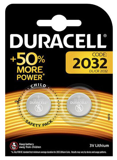 CR2032 BL 2ud PILA BOTON LITIO DURACELL | Suministros Figmar