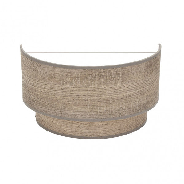 Aplique Doble Smile 1xe27 Madera Gris 17x30x15 Cm
