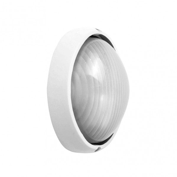 Aplique Ext. Aluminio Vega Peq.1xe27 Blanco 10x22x14 Cm Ip44