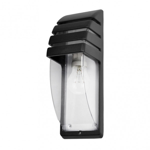 Aplique Exterior Elnath 1xe27 Negro Ip44 35x12x12 Cm
