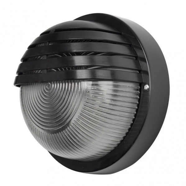 Aplique Exterior Canopus 1xe27 Policarbonato Negro 18,5x18,5x9,5 Cm Ip44