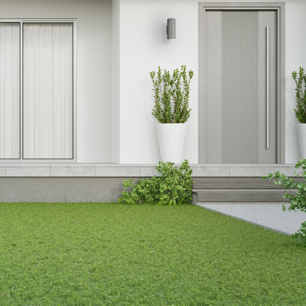 Aplique Exterior Yopol 2xgu10 Gris Cilindro Policarbonato 18,6x7,6x9,9 Cm Ip54