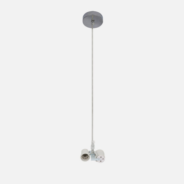 Arm. Colgante Cara 2xe27 Cromo M10 Regx10x10 Cm