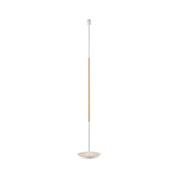 Arm.pie Salon Tropico 1xe27 Blanco/haya 148x25x25cm