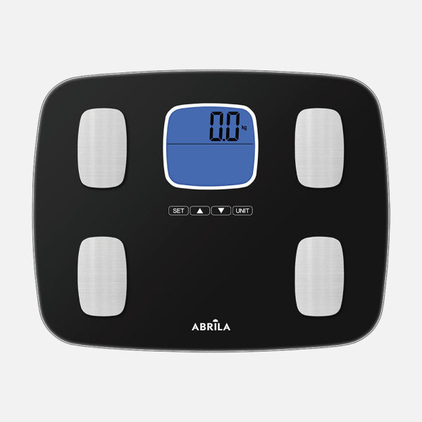 Bascula Bath Malia Cap.150kg Black Glass Temp6mm Imc Display Analis.memoria10perfiles 2,5x32,5x25,5cm