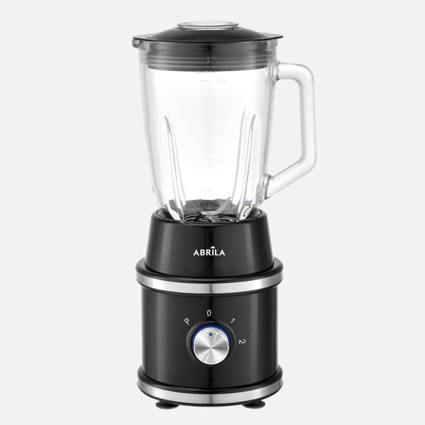 Blender Of Glass Nevada Black/steel 1500w 2vel+press 4h. Ac.stainless steel.Jug Glass 1,5l Protecc.,antidesliz.39,5x18,5x17cm