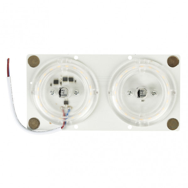 Disco Led 24w 4000k Placa Cuad.blanco 8x16x1 Cm 1872lm Magnetico