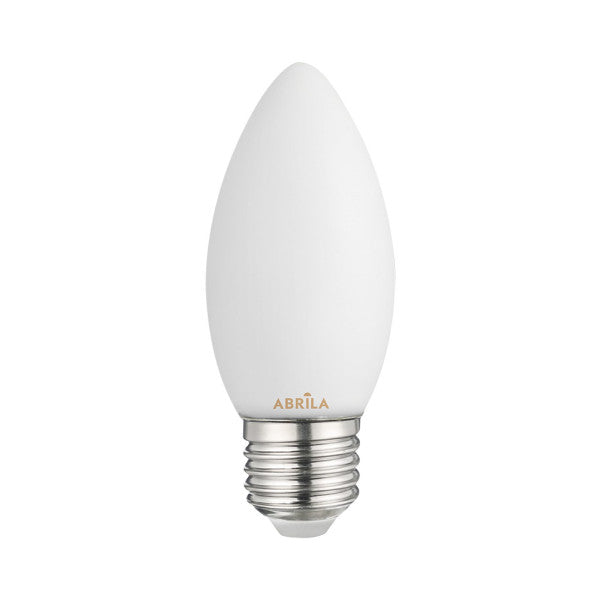 Bombilla Vela Filam.opal 6w 4000k Abrila E27 540lm 9,7x3,5x3,5cm