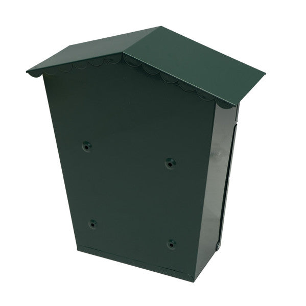 Buzon De Correo Frida Acero Galvanizado Verde 36x32x10 Cm Tejado Antilluvia, Ventana Visualizacion