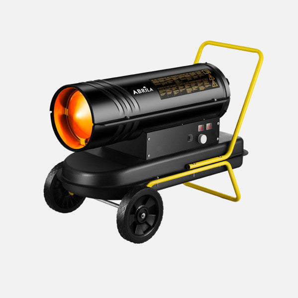 Cañon Calefactor Gasoleo Alpine 20kw Negro/amarillo 19l Caudal450m3/h Protec.seg.control Temperatura 56x76,5x39,5cm