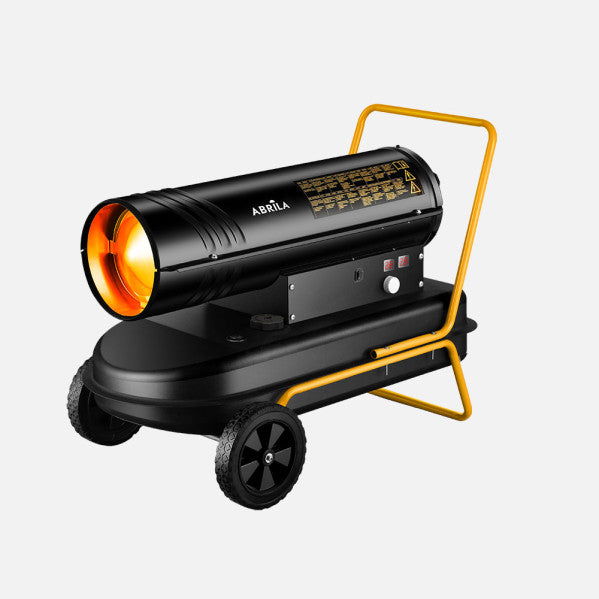 Cañon Calefactor Gasoleo Alpine 30kw Negro/amarillo 33l Caudal720m3/h Proteccion Seg.control Temperatuta 59,5x80,5x48cm