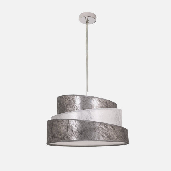Colgante Colonia Cromo/plata-blanco 3xe27 Regx40x40 Cm