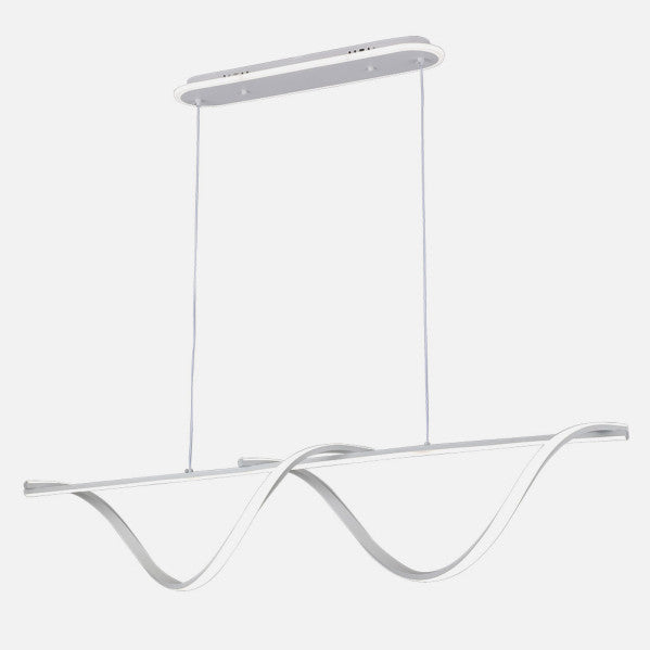 Colgante House Blanco 125w 3000-4000-6000k 5694lm C/luz Ambiente Remoto Y Reg.intensidad Regx110x15cm