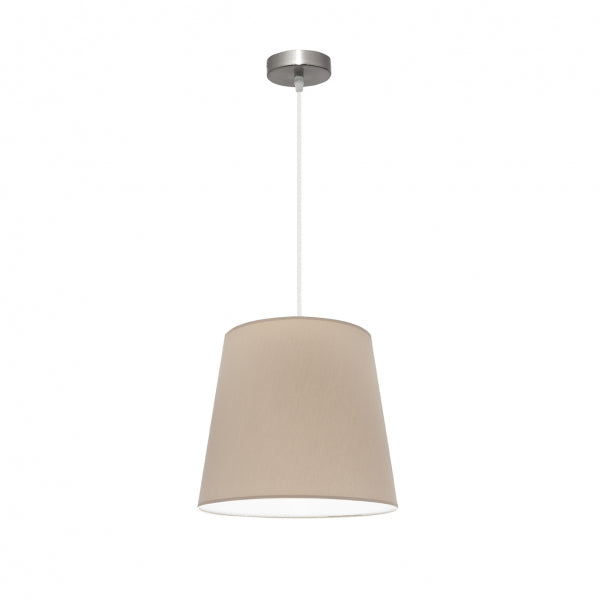 Colgante Maldivas 1xe27 Niquel/piedra Regx35x35 Cm