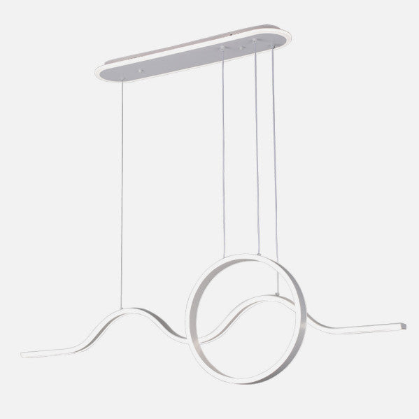 Colgante Year Blanco 177w 3000-4000-6000k 15756lm C/luz Ambiente Remoto Y Reg.intensidad Regx120x15cm