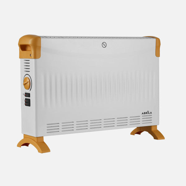 Convector Kevin Alto 2000w Blanco/ocre 3pot. Termostato Reg. Funcion Turbo Control Temp.proteccion.38x57x17cm
