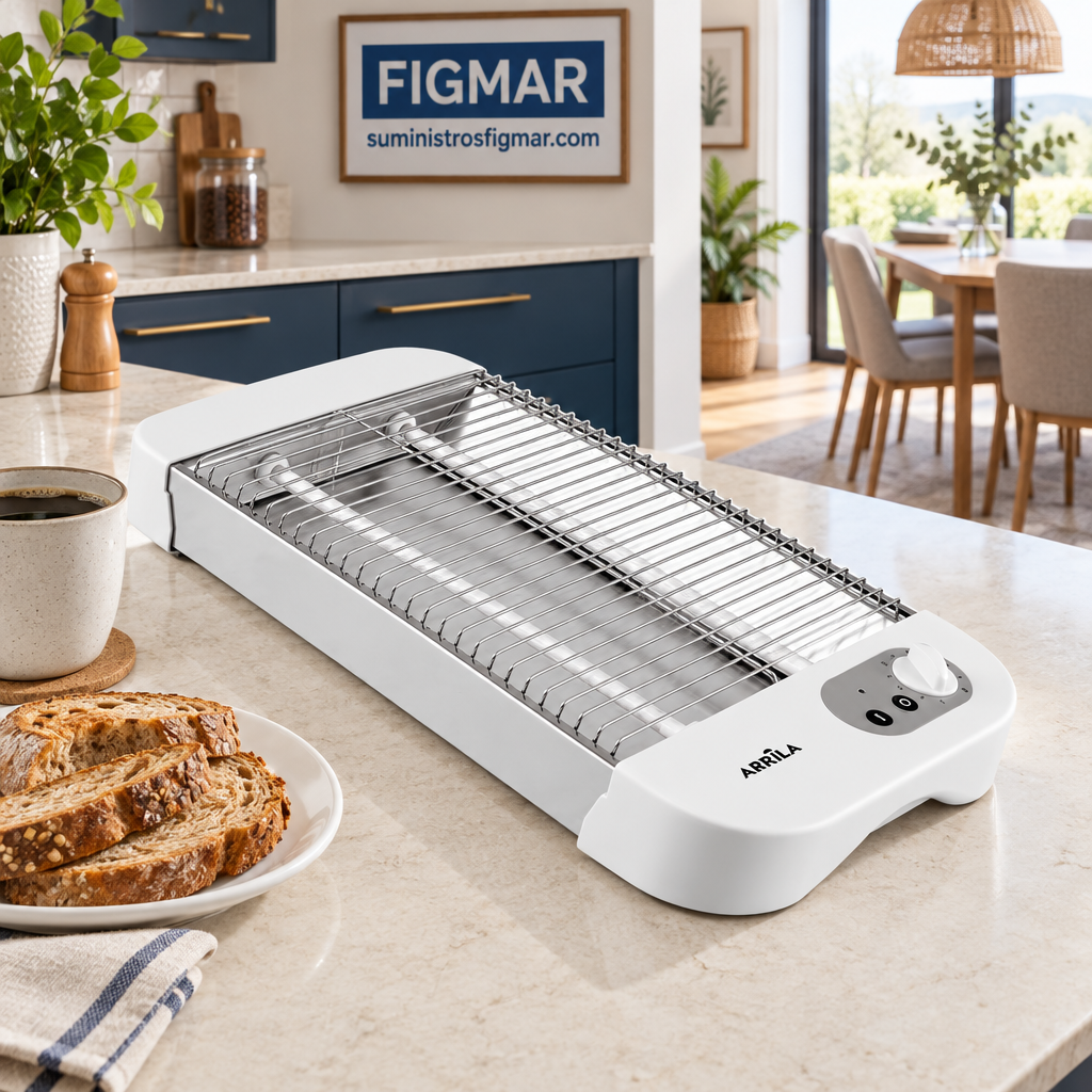 Cueto de 600 W en zona de desayuno azul marino con Figmar al fondo
