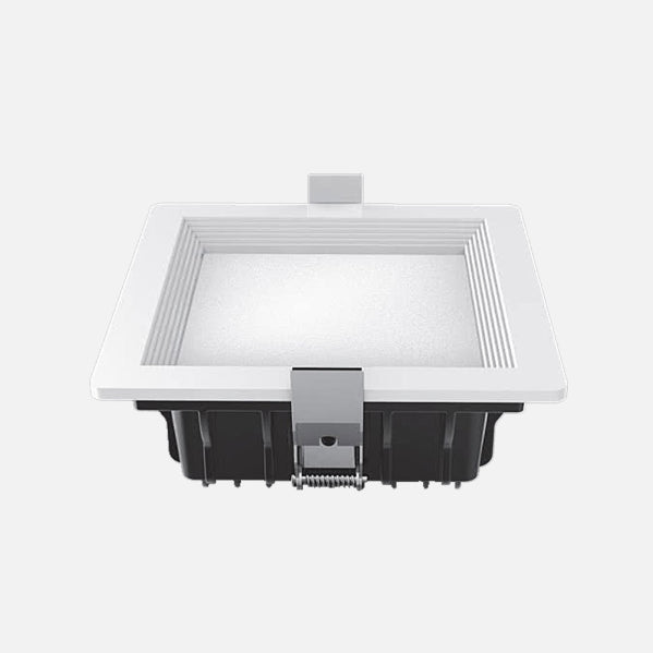Downlight Led Intego Pro Cuadrado 21w 1130lm 6x14x14 Cm Blanco 6400k Corte 12x12 Cm