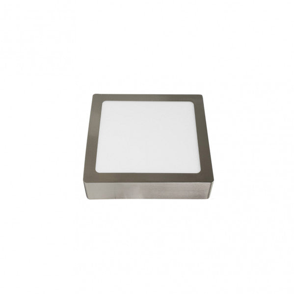 Downlight Superf.toba 12w 4000k Niquel Cuadrado 1080lm 3,5x17x17 Cm