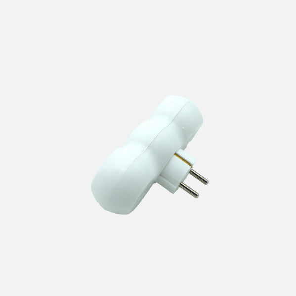 Eco Adaptador 3tomas Retractil Mod7 2p+e 16a 230v Blanco Protecc. Infantil 5x14x8cm