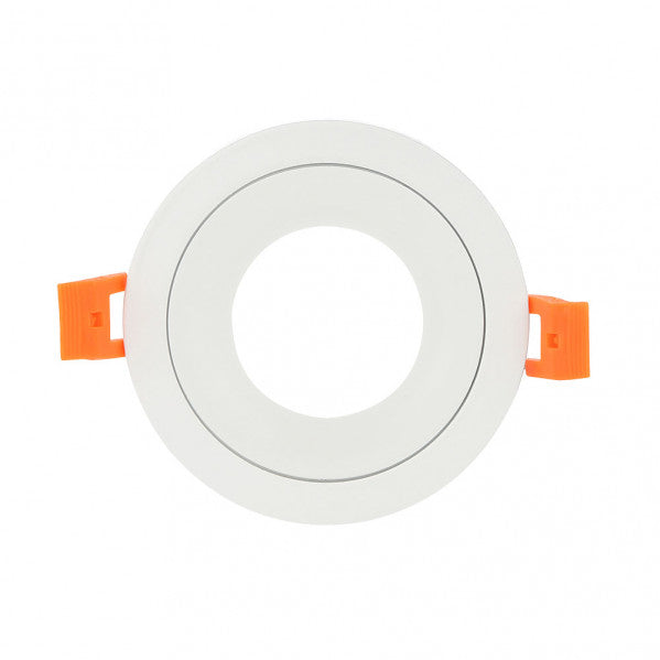 Empotrable Anou 1xgu10 Redondo Blanco 2x9,2x9,2 Cm 8 De Corte.C/portalampara