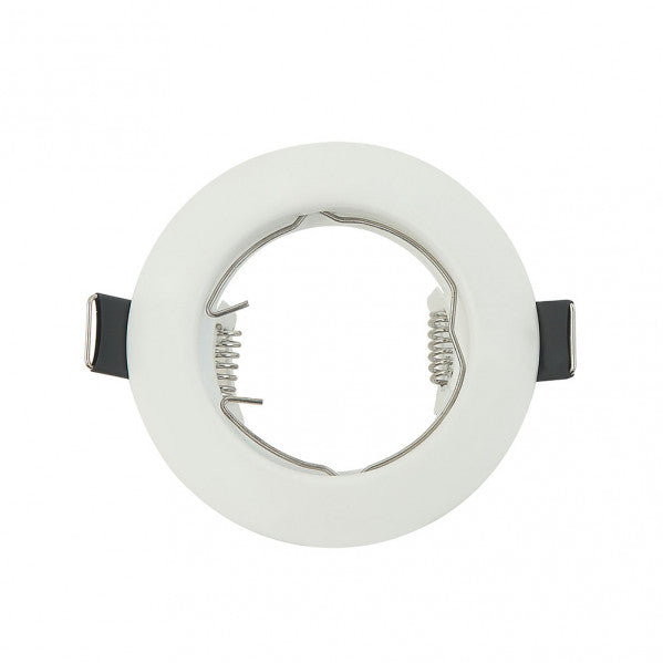 Empotrable Magura 1xgu10 Redondo Blanco Mate 2,5x8x8 Cm Corte 6 Portalamparas Incluido