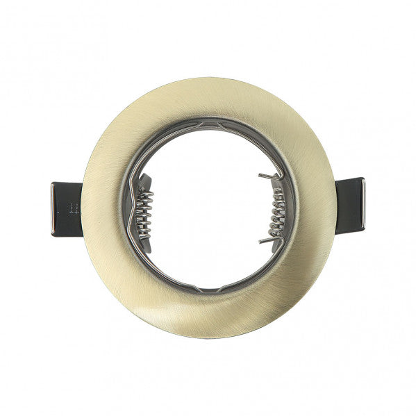 Empotrable Magura 1xgu10 Redondo Cuero 2,5x8x8 Cm Corte 6 Portalamparas Incluido