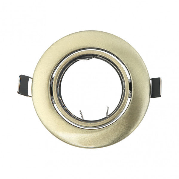 Empotrable Orient. Magura 1xgu10 Red.cuero 2,5x9x9 Cm Corte 6 Portalamparas Incluido