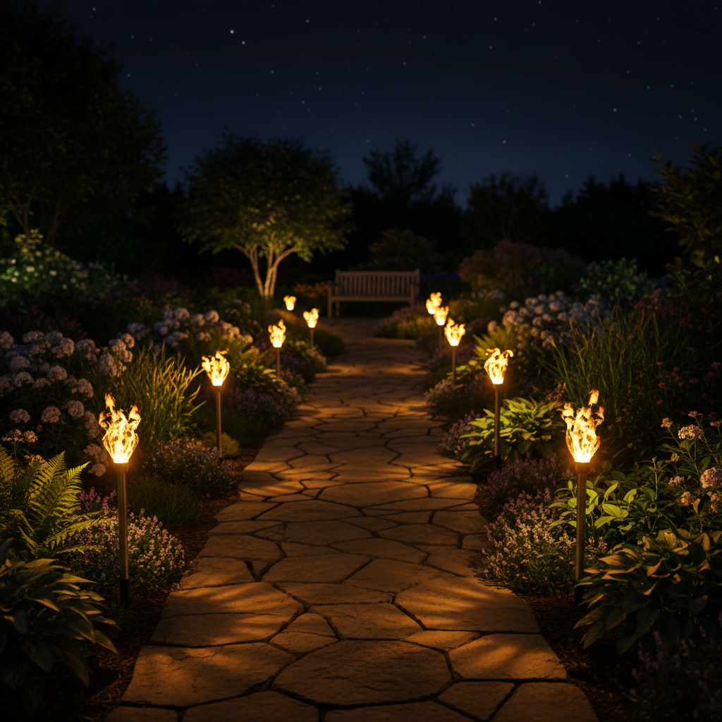Estaca Solar LED Efecto Llama 1700K IP44 Kodala GSC
