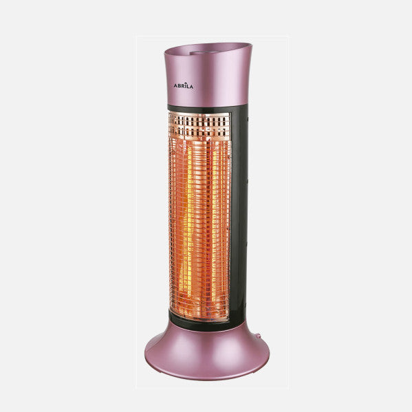 Estufa Elec.de Carbono Yuma 900w Rosa/negro 2pot Oscilante 2elm.,antivuelco.63x26x26cm