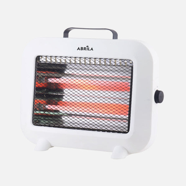Estufa Elect.cuarzo Zorita 800w Blanco 2pot.tacto Frio, Antivuelco, Asa 25x32,5x10,5cm