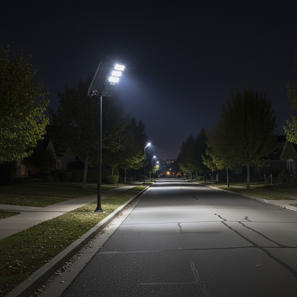 Farola Solar LED Buat 14W 6500K IP65 Sensor Movimiento 2 Modos GSC